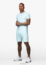 Gym King Pro Jersey Tee Aqua Sky Men Clothing J2PFB9 - Image 6