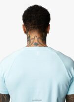 Gym King Pro Jersey Tee Aqua Sky Men Clothing J2PFB9 - Image 7