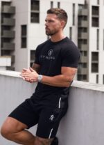 Gym King Pro Jersey Tee Black Men Clothing J2PFB3 - Image 2