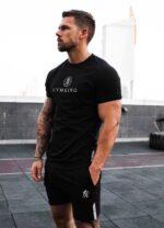Gym King Pro Jersey Tee Black Men Clothing J2PFB3 - Image 4