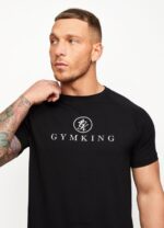 Gym King Pro Jersey Tee Black Men Clothing J2PFB3 - Image 5