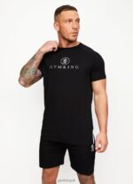Gym King Pro Jersey Tee Black Men Clothing J2PFB3 - Image 6