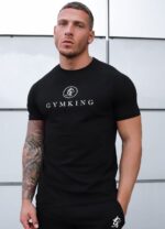 Gym King Pro Jersey Tee Black Men Clothing J2PFB3 - Image 8
