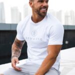 Gym King Pro Jersey Tee White Men Clothing J2PFB64