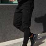 Gym King Pro Logo Fleece Jogger Black Men Clothing J2PFB300