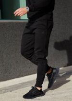 Gym King Pro Logo Fleece Jogger Black Men Clothing J2PFB300