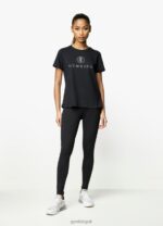 Gym King Pro Logo Tee Black Women Clothing J2PFB427 - Image 3