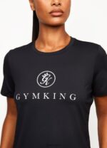 Gym King Pro Logo Tee Black Women Clothing J2PFB427 - Image 5