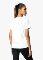 Gym King Pro Logo Tee White Women Clothing J2PFB426 - Image 2