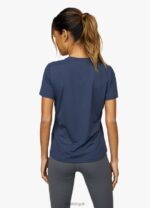 Gym King Pro Tee Indigo Blue Women Clothing J2PFB431 - Image 2