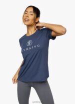 Gym King Pro Tee Indigo Blue Women Clothing J2PFB431 - Image 4