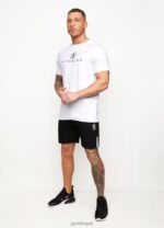 Gym King Pro Tee White Men Clothing J2PFB4 - Image 2