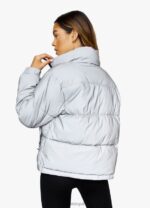 Gym King Puffa Jacket Reflective Women Clothing J2PFB639 - Image 2