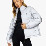 Gym King Puffa Jacket Reflective Women Clothing J2PFB639