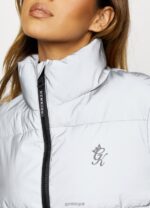 Gym King Puffa Jacket Reflective Women Clothing J2PFB639 - Image 3