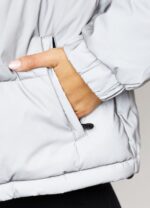 Gym King Puffa Jacket Reflective Women Clothing J2PFB639 - Image 4