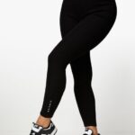 Gym King Raised Seam Legging Black Women Clothing J2PFB322