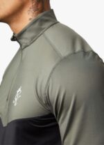 Gym King React 1/4 Zip Khaki/Black Men Clothing J2PFB189 - Image 3