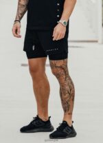 Gym King Rebellion 5'' Short Black Men Clothing J2PFB151 - Image 2
