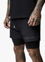 Gym King Rebellion 5'' Short Black Men Clothing J2PFB151 - Image 11
