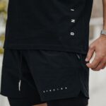 Gym King Rebellion 5'' Short Black Men Clothing J2PFB151