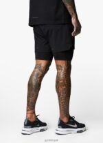 Gym King Rebellion 5'' Short Black Men Clothing J2PFB151 - Image 3