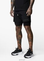 Gym King Rebellion 5'' Short Black Men Clothing J2PFB151 - Image 6
