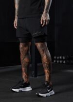 Gym King Rebellion 5'' Short Black Men Clothing J2PFB151 - Image 7