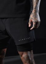 Gym King Rebellion 5'' Short Black Men Clothing J2PFB151 - Image 8