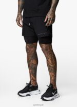 Gym King Rebellion 5'' Short Black Men Clothing J2PFB151 - Image 10
