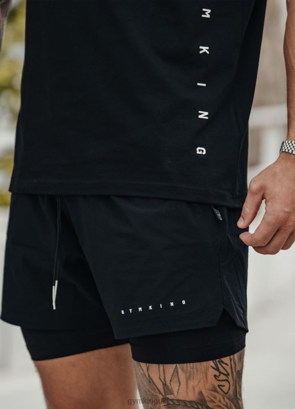 gym_king_rebellion_5_short_black_men_clothing_j2pfb151.jpg Gym King Rebellion 5'' Short Black Men Clothing J2PFB151 - Image 1