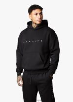 Gym King Rebellion Fleece Tracksuit Black Men Clothing J2PFB250 - Image 2