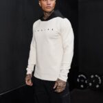 Gym King Rebellion Hood Antique White Men Clothing J2PFB218