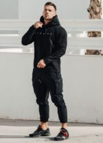 Gym King Rebellion Hood Black Men Clothing J2PFB211 - Image 5