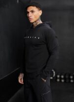 Gym King Rebellion Hood Black Men Clothing J2PFB211 - Image 7