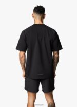 Gym King Rebellion Jersey Tee Black Men Clothing J2PFB57 - Image 2