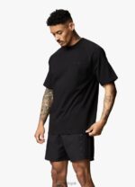 Gym King Rebellion Jersey Tee Black Men Clothing J2PFB57 - Image 5