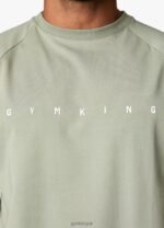 Gym King Rebellion Jersey Tee Soft Khaki Men Clothing J2PFB51 - Image 3