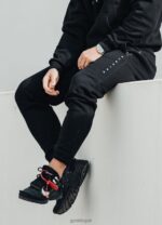 Gym King Rebellion Jogger Black Men Clothing J2PFB286