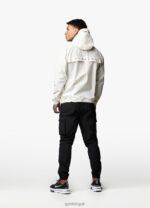 Gym King Rebellion Overhead Jacket Antique White Men Clothing J2PFB302 - Image 12