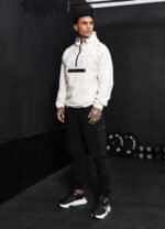 Gym King Rebellion Overhead Jacket Antique White Men Clothing J2PFB302 - Image 16