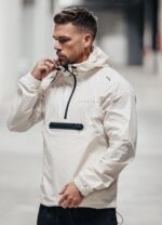 Gym King Rebellion Overhead Jacket Antique White Men Clothing J2PFB302