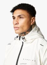 Gym King Rebellion Overhead Jacket Antique White Men Clothing J2PFB302 - Image 5