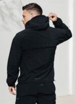 Gym King Rebellion Overhead Jacket Black Men Clothing J2PFB303 - Image 2