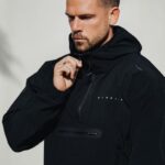 Gym King Rebellion Overhead Jacket Black Men Clothing J2PFB303