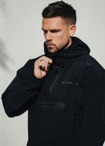 Gym King Rebellion Overhead Jacket Black Men Clothing J2PFB303