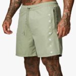 Gym King Rebellion Swim Short 5'' Soft Khaki Men Clothing J2PFB166