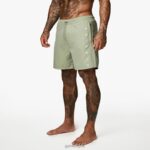 Gym King Rebellion Swim Short 5'' Soft Khaki Men Clothing J2PFB166 - Image 3