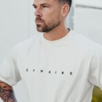 Gym King Rebellion Tee Antique White Men Clothing J2PFB43