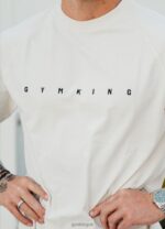 Gym King Rebellion Tee Antique White Men Clothing J2PFB43 - Image 7
